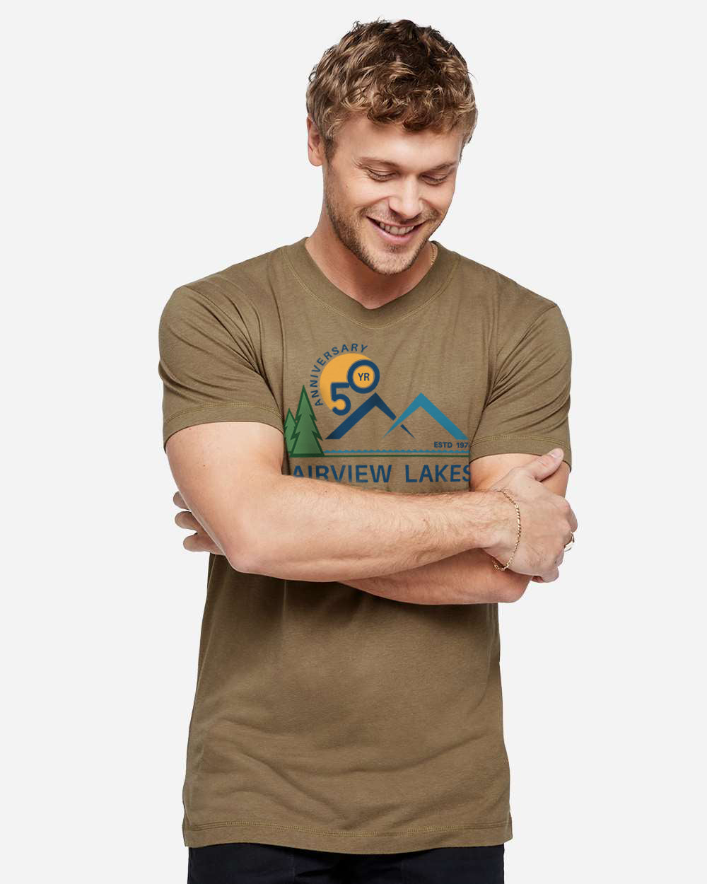 Unisex Bamboo Tee - Coyote Brown